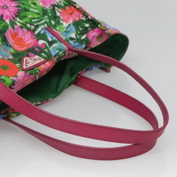 PRADA Tote Bag Nylon Multicolor Silver Auth - Picture 8 of 16
